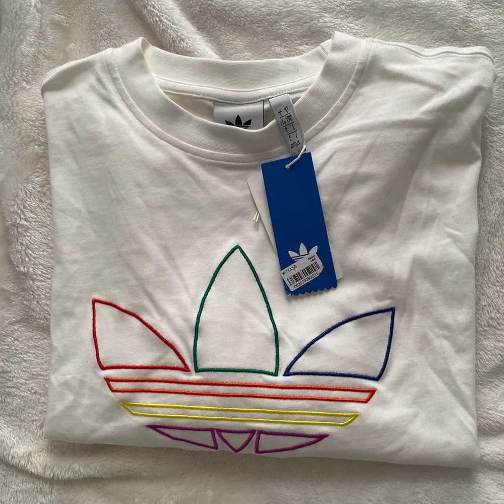 New adidas rainbow shirt